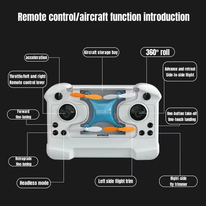 Mini Drone Quadcopter - Fun Remote Control Aircraft for Kids with Fixed Height Feature