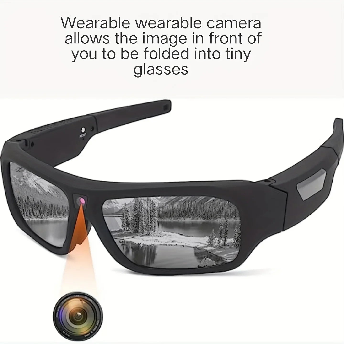 4K HD Smart Glasses with Mini Camera - Perfect for Cycling and Outdoor Adventures!