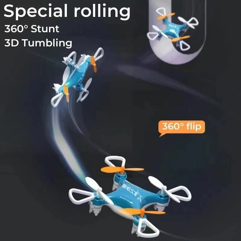 Mini Drone Quadcopter - Fun Remote Control Aircraft for Kids with Fixed Height Feature